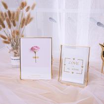 Nordic Minimalist Creative Modern Metal Glass Photo Frame Plant Specimen Clip Home Room Adornment Pendulum 67 inch