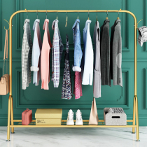 Floor-to-ceiling drying rack hanger bedroom clothes hanger simple clothes bar folding indoor dormitory clothes rack coat rack