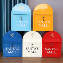 European cast iron crafts retro-made old cast iron mailbox mailbox wall decoration