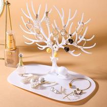 Desktop jewelry rack jewelry storage rack home creative Nordic antler necklace rack bracelet handwear ear ring frame