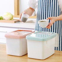 Kitchen moisture-proof 20kg rice tank plastic storage box insect-proof rice flour grains rice bucket storage box 15kg