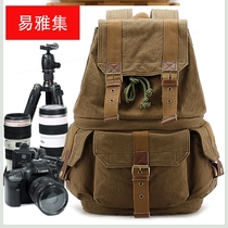 Factory cross-border canvas camera backpack shoulder outdoor photography tripod storage bag SLR photography bag