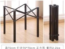 Table corner frame stainless steel dining table casual square table glass table portable tripod leg base fixed round table electric