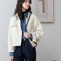2021 new autumn short coat ins autumn Korean version of tooling jacket denim jacket women tide
