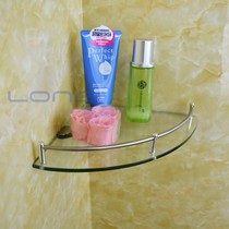 Single double stainless steel glass corner frame bathroom glass storage tripod toilet storage frame glass corner frame