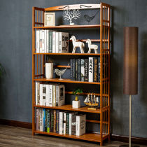 Bookshelf floor book cabinet children's small desktop shelf type net red solid wood simple bedroom living room storage