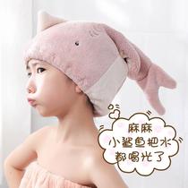 Childrens dry hair hat girl 2021 New Child super absorbent quick-drying baby cute head wipe shower cap headscarf