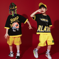 Childrens hip-hop fashion clothing Catwalk Girls cool Boys hip-hop performance clothing Drum performance clothing Summer