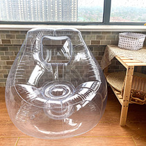Inflatable sofa transparent lazy portable net red seat double children folding home camping outdoor single