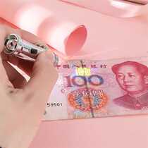 Portable purple white LED dual-use banknote detector Mini dual-light small flashlight banknote detector keychain pendant