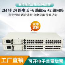 PCM equipment 24-way telephone 30-way E1 multiplexing 6-way analog magnet 2 trillion transmission network voice optical transceiver