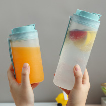  Summer creative student portable large-capacity straw plastic water cup Female Korean version of the handy cup gift cup custom logo