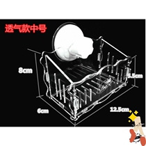 ) Fish tank water grass basin turtle tank flower pot adsorption water planting grass adhesive hook planter planting trough flower and grass basket