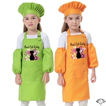 Anti-fouling and oil-proof childrens apron custom logo printing and painting clothes Kindergarten childrens baby painting class cover