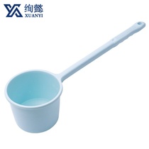 Old-fashioned water melon scoop thick water scoop plastic Korean childrens shower creative water spoon Wood long handle scoop New