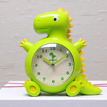 Dinosaur alarm clock students use cartoon childrens special bedside clock mute creative boy bedroom ornaments cute alarm clock