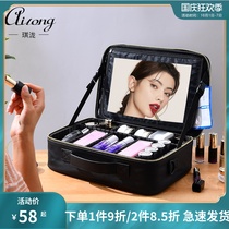 Cosmetic bag 2021 New Premium Large Capacity large cosmetic case portable with mirror portable cosmetic storage bag