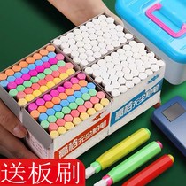 (Spot quick hair) dust-free color children hexagonal safe non-toxic baby teaching blackboard White Chalk