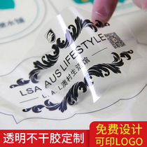 Transparent self-adhesive custom packaging product logo sticker PVC color waterproof logo advertising sealing sticker label