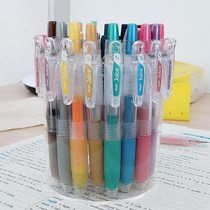 ins Wind stationery acrylic pencil holder eyebrow pen holder round unprinted pen box round transparent pen holder storage box