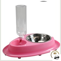 Pet dog bowl double bowl automatic drinking dog basin cat bowl Teddy Corky dog food basin cat food dog supplies