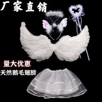 Angel wings white feather wings Adult children Performance wings Decorative Props Bridal Flowers dress for women