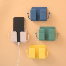 (Zhigang) Three wall-mounted storage boxes multi-function remote control mobile phone charging storage boxes
