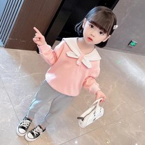 Girl set spring and autumn 2021 New Net red tide foreign girl baby childrens clothing autumn two-piece set