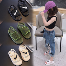 Childrens mesh sandals 2021 summer new girls non-slip beach shoes tide brand boys soft bottom Korean sandals