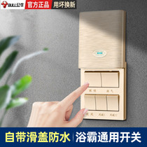 Bull Yuba special switch five open air heating bathroom switch universal five in one toilet switch panel 5 open