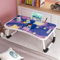 Shrink table multifunctional computer folding table bed eating primary school dormitory cute homework desk