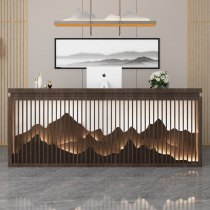 New Chinese classical cash register foot bath ear shop small bar beauty salon front desk company reception counter customization