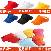 Custom light plate hat womens spring and summer quick-drying multi-color duck tongue baseball cap Mens sun hat No top visor empty top hat
