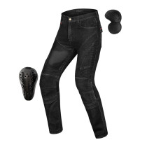 MOTOLANG motorcycle riding pants summer anti-fall mesh breathable motorcycle slim jeans men and women with protective gear