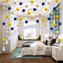 Crystal curtain living room partition curtain modern home high-end European bead curtain bedroom girl heart privacy ventilation