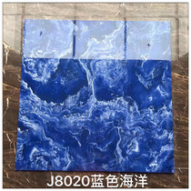 Blue ocean 800X800 living room floor tile background wall tile Diamond marble floor tile non-slip wear-resistant