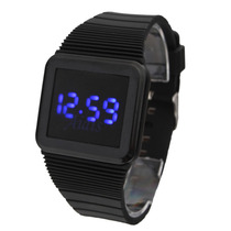 Edison waterproof couple LED light electronic watch fashion silicone thin Watch Gift LED electronic watch