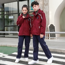 Kindergarten winter garden clothing charge clothes junior high school students class clothing thickened coat primary school students autumn and winter school uniform set of three
