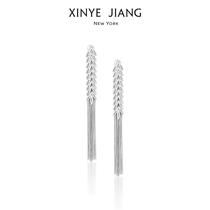 XINYE JIANG Zhang Yuqi Song Yuqi same wheat tassel earrings female temperament advanced fashion earrings