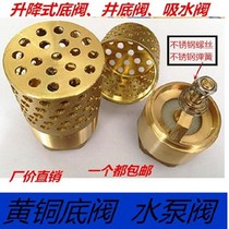 Inlet pipe Gasoline filter durable water meter anti-reflux backwater valve Anti-corrosion oil pump brass bottom valve Water pump valve beautiful appearance
