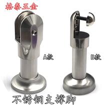 69703 PUBLIC SUPPORT TOILET PARTITION SUPPORT FOOT ALL FIVE GOLD ACCESSORIES 304 STAINLESS TOILET STEEL BOTTOM FOOT LEG ADJUSTABLE