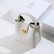 OSER (Sun) large capacity bag female 2021 New Tide leather ins crossbody portable bucket bag