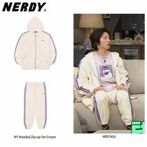 Korea coconut bo nerdy direct mail new two-bar hooded sweatshirt sweatpants suit Kim Hee-chul the same