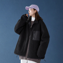 Japanese cotton-padded women tide Korean version of loose bf winter lamb coat plus velvet thickened oversize cotton coat