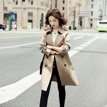 The wind dress lady in the middle of a small subs 2023 Fall new Inn Wind Lean Temperament Card Its Color Casual Jacket