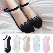 Spring and summer money Sox breathable thin section anti-hook wire socks Sox socks Sox socks Sox crystal socks invisible cotton bottom Carsilk socks