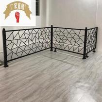 Simple Wrought iron stair handrail Solid wood balcony fence Attic fence Decorative corridor railing handrail Indoor fence