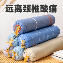 Buckwheat Peel Small Pillow Help Sleep Semen Cassiae Care Cervical Spine Pillow Single Cylindrical Stiffness Cervical Spine Special Hard Pillows