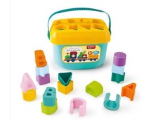 Childrens geometric building blocks box 1-3 years old baby shape letter matching toys early education building blocks cognitive enlightenment
