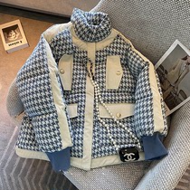 (Original) cotton-padded clothes women 2021 new winter leisure design sense niche stand collar baseball jacket
